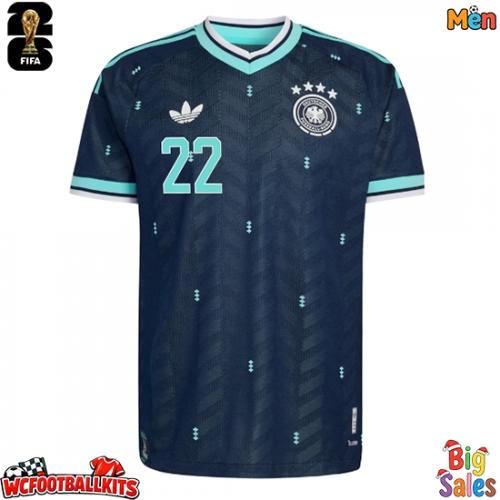 Germany David Raum #22 Replica Away Stadium Shirt World Cup 2026 Short Sleeve